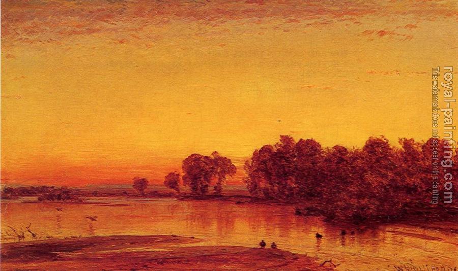 Thomas Worthington Whittredge : The Platte River Thomas Worthington Whittredge : The Platte River